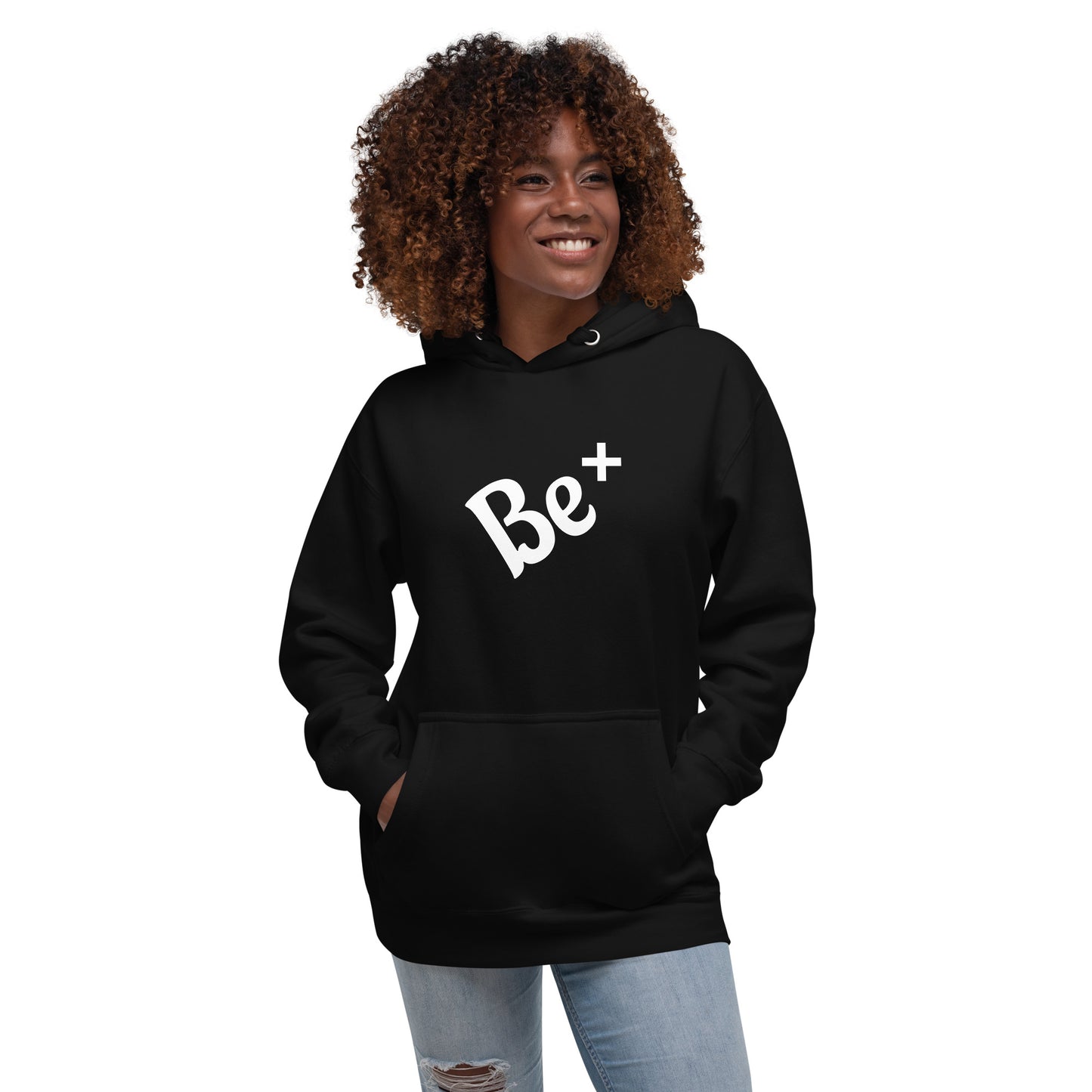 Motivational Unisex Hoodie "Be Positive" Inspirational Hoodie