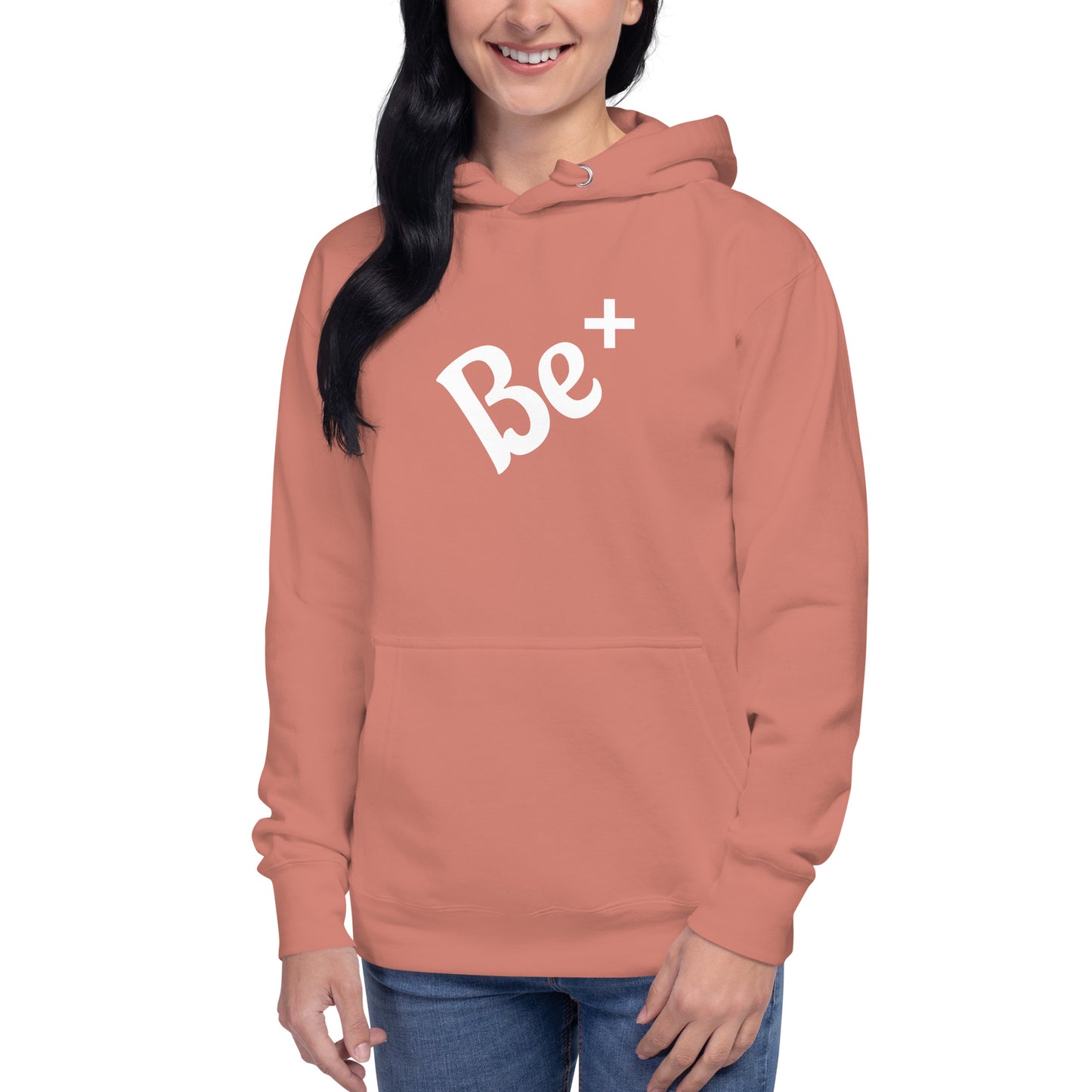 Motivational Unisex Hoodie "Be Positive" Inspirational Hoodie