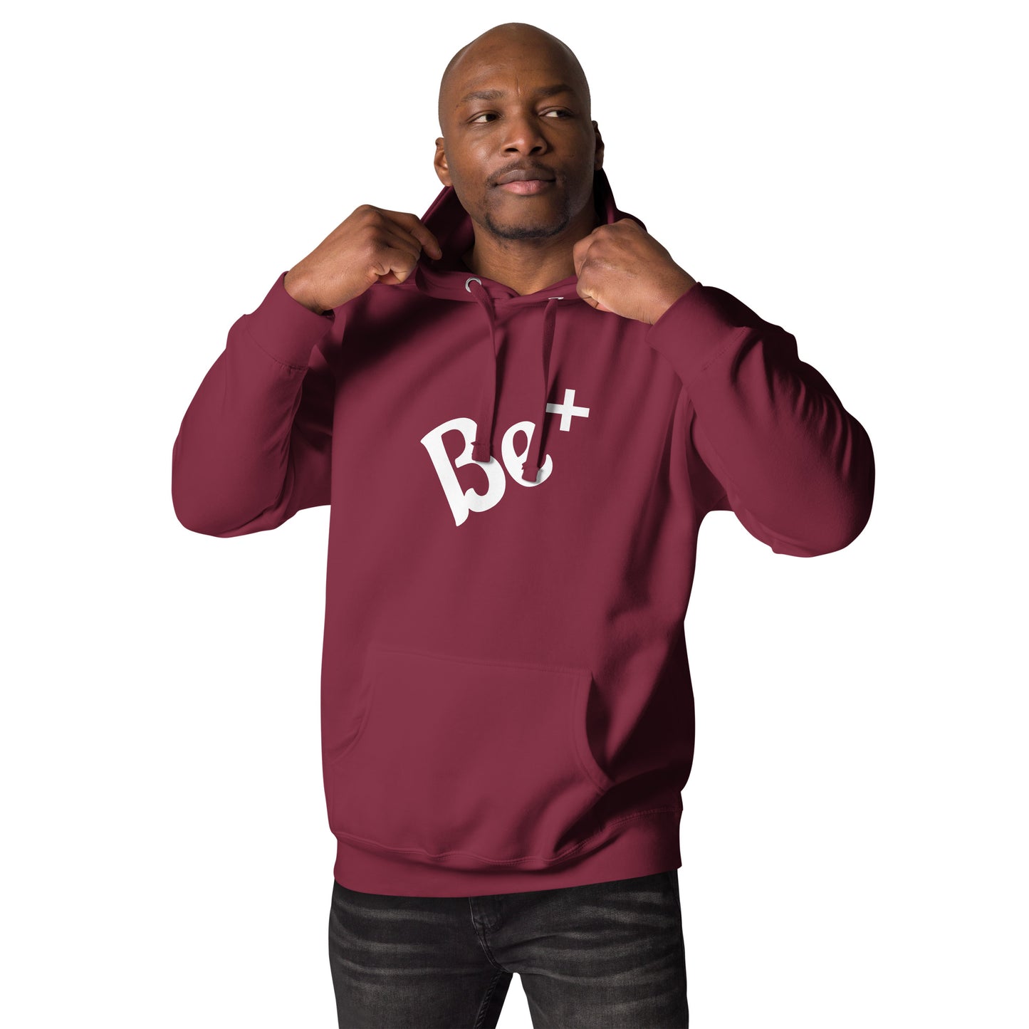 Motivational Unisex Hoodie "Be Positive" Inspirational Hoodie