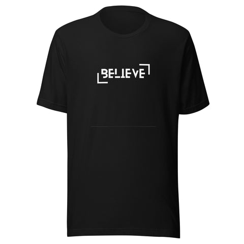 Motivational Unisex t-shirt "Believe"  Positive Affirmation T-Shirt