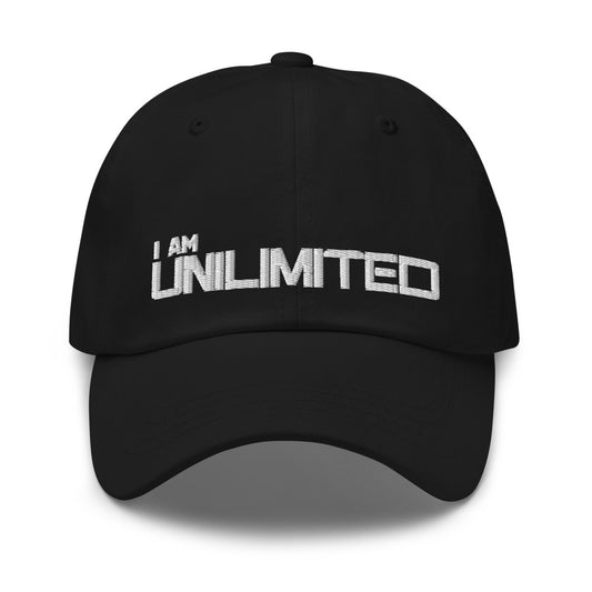 Motivational Cap " I AM UNLIMITED" Inspiring Law of affirmation Embroidery Classic  Dad hat