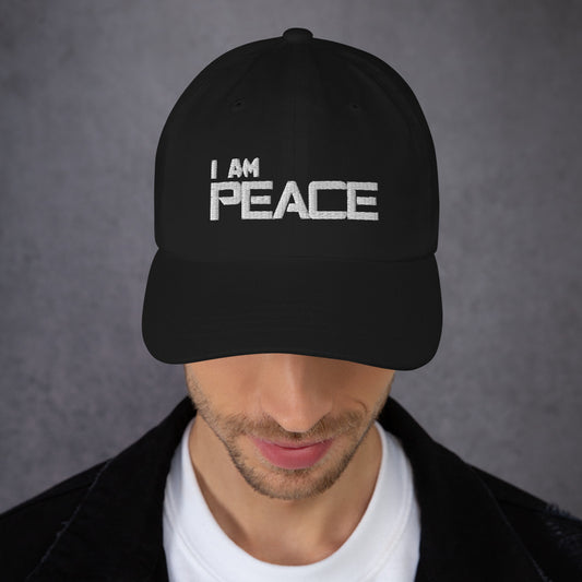 Motivational Cap "I AM PEACE" Law of Attraction  Classic Dad hat