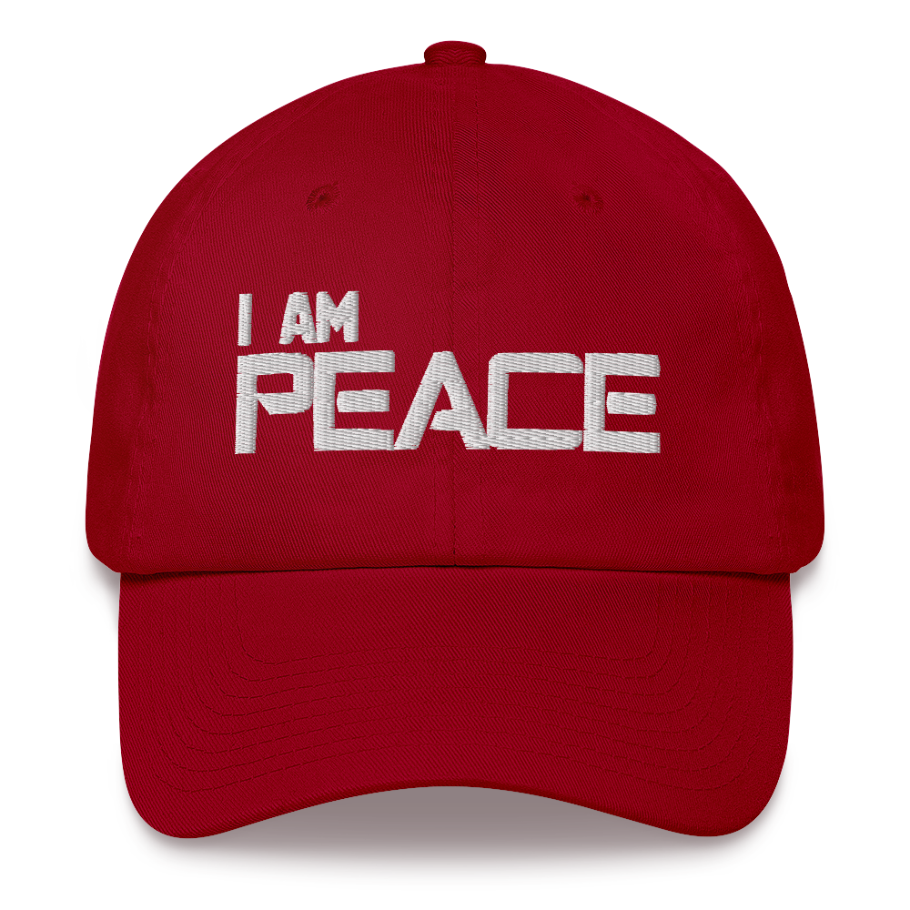 Motivational Cap "I AM PEACE" Law of Affirmation Embroidery Classic Dad hat