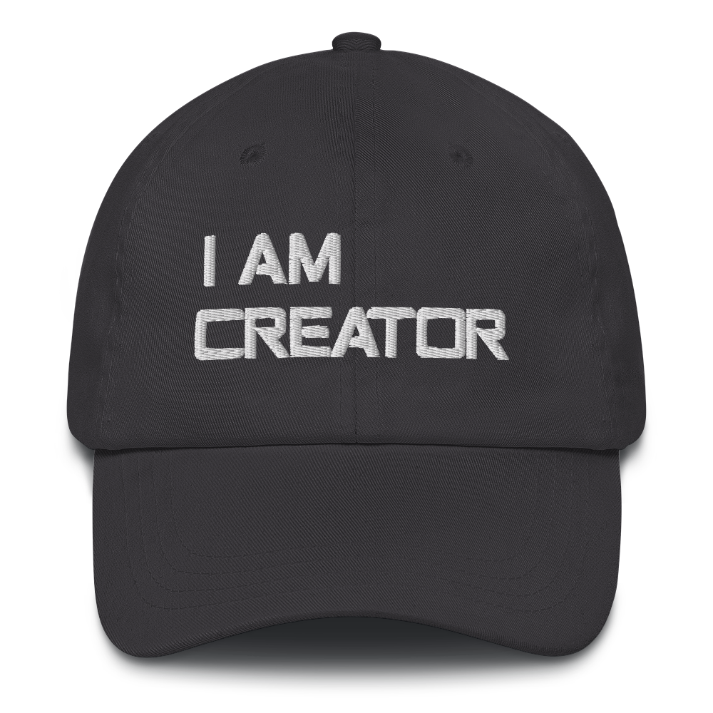 Motivational Cap "I AM CREATOR" Law of Affirmation Embroidery Classic Dad hat