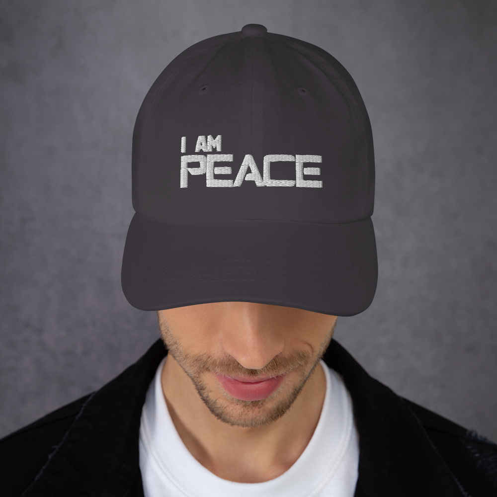 Motivational Cap "I AM PEACE" Law of Attraction  Classic Dad hat