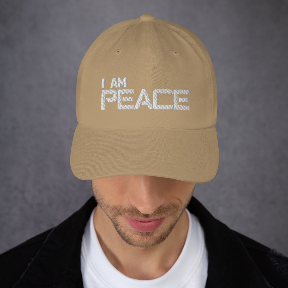 Motivational Cap "I AM PEACE" Law of Affirmation Embroidery Classic Dad hat