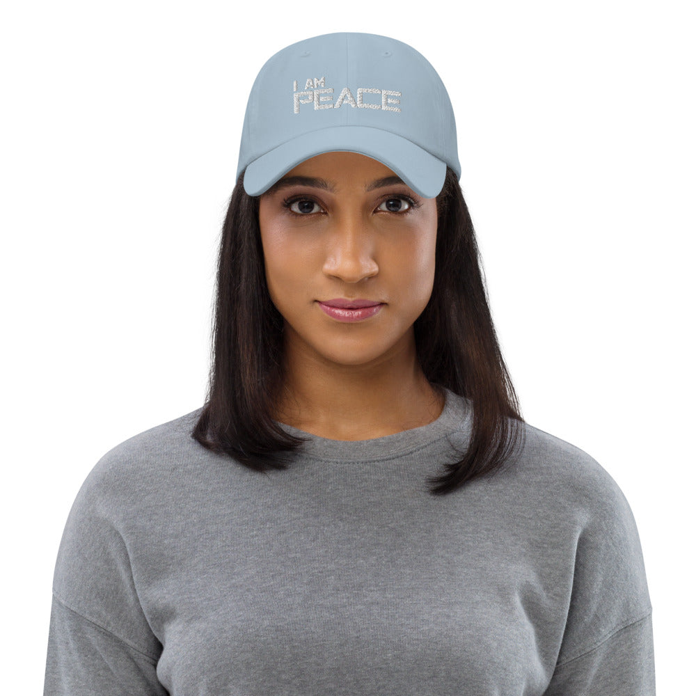 Motivational Cap "I AM PEACE" Law of Attraction  Classic Dad hat