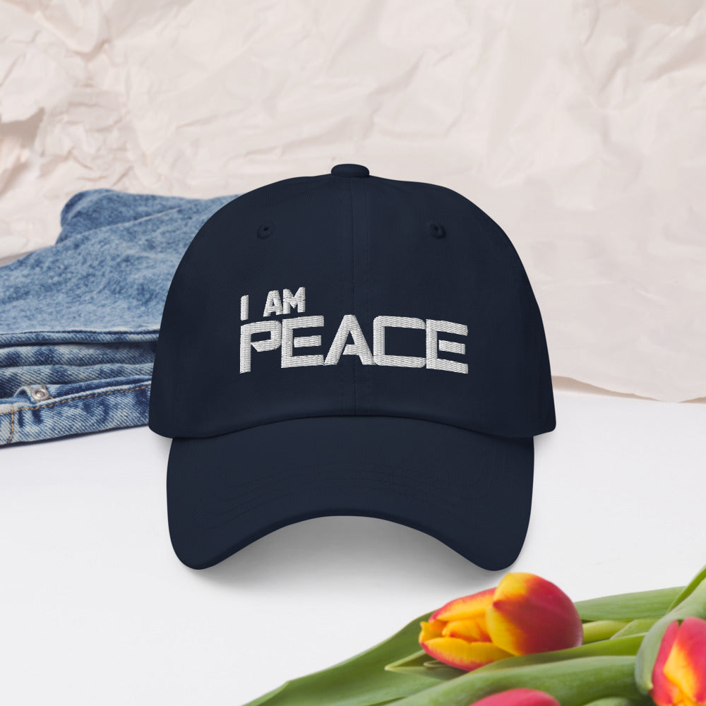 Motivational Cap "I AM PEACE" Law of Affirmation Embroidery Classic Dad hat