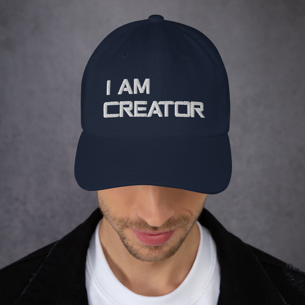 Motivational Cap "I AM CREATOR" Law of Affirmation Embroidery Classic Dad hat