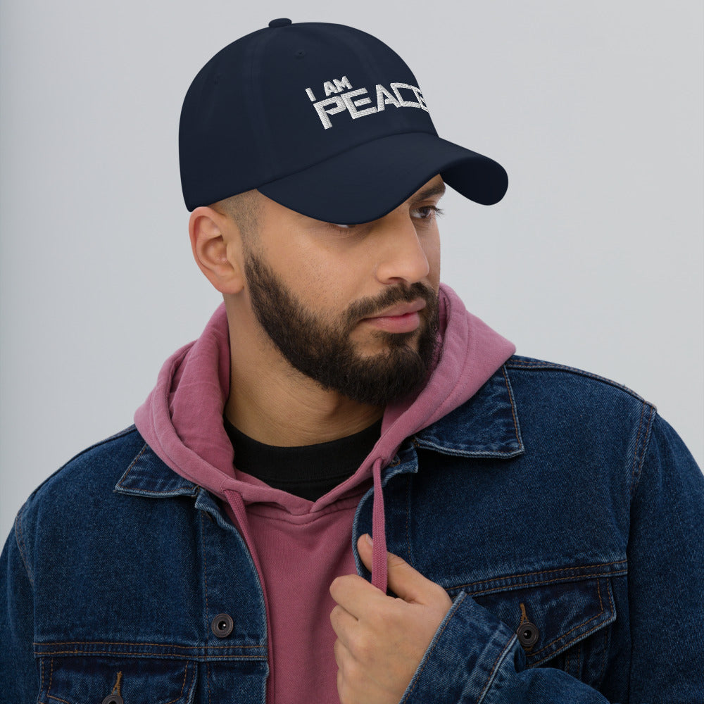 Motivational Cap "I AM PEACE" Law of Attraction  Classic Dad hat