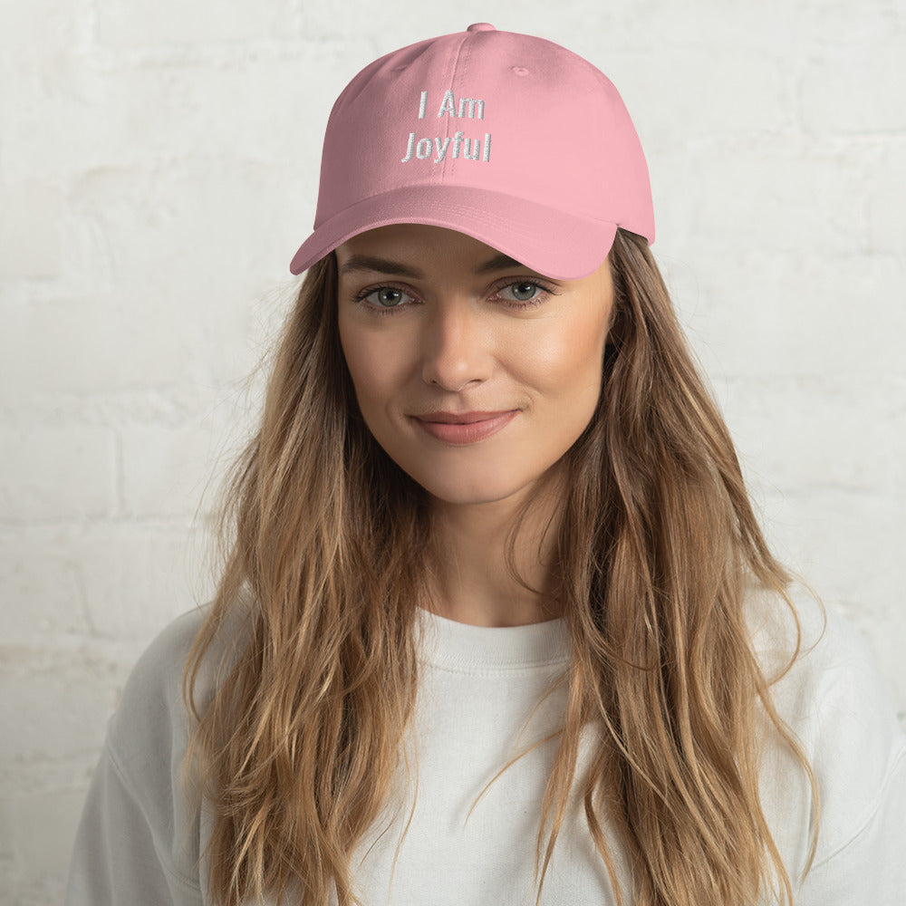 Motivational Cap " I am Joyful" inspiring Law of Affirmation Dad hat