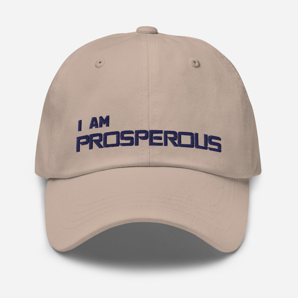 Motivational Cap " I AM PROSPEROUS " Inspiring Law of affirmation Classic Dad hat