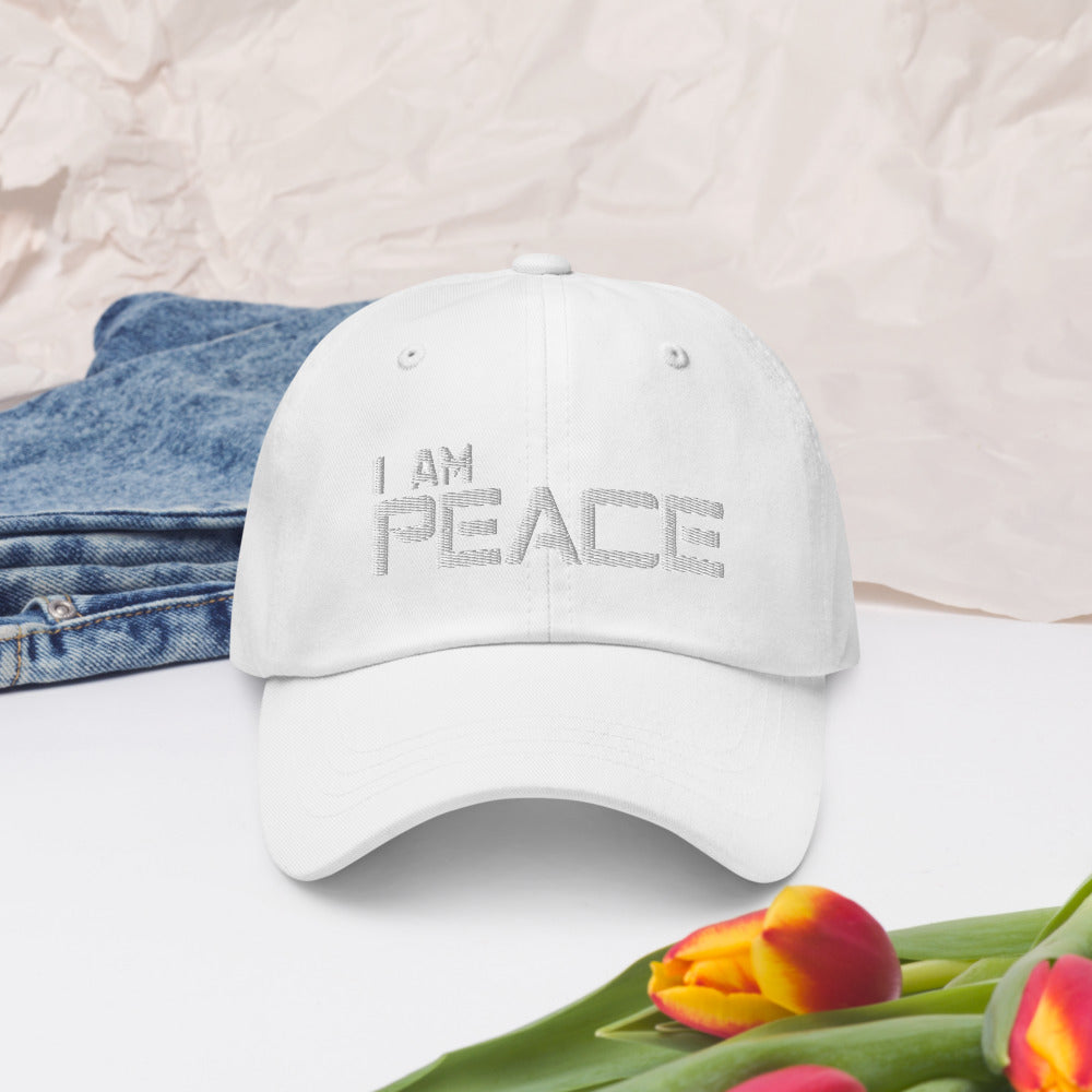 Motivational Cap "I AM PEACE" Law of Attraction  Classic Dad hat