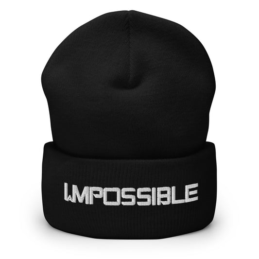 Motivational Beanie " I AM POSSIBLE"   Inspiring Law of Affirmation Embroidery Cuffed Beanie