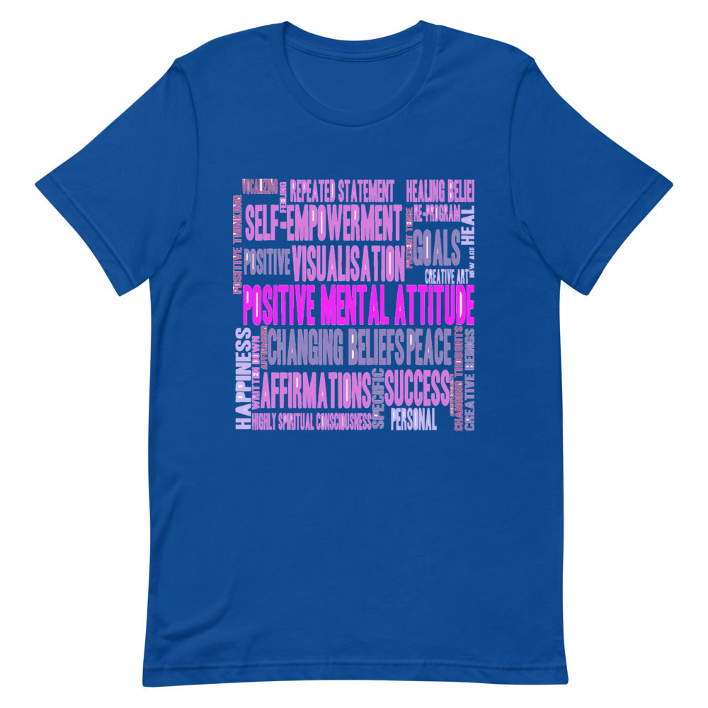 Motivational T-Shirt "Positive Mental" Law of Affirmation Short-Sleeve Unisex T-Shirt