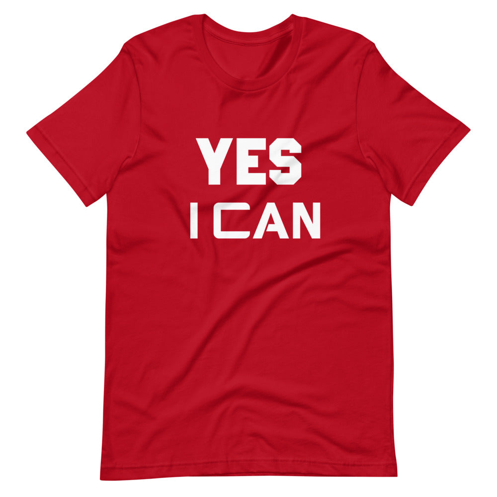 Motivational T-Shirt "YES I CAN" Inspiring Law of Attraction Short-Sleeve Unisex  T-Shirt