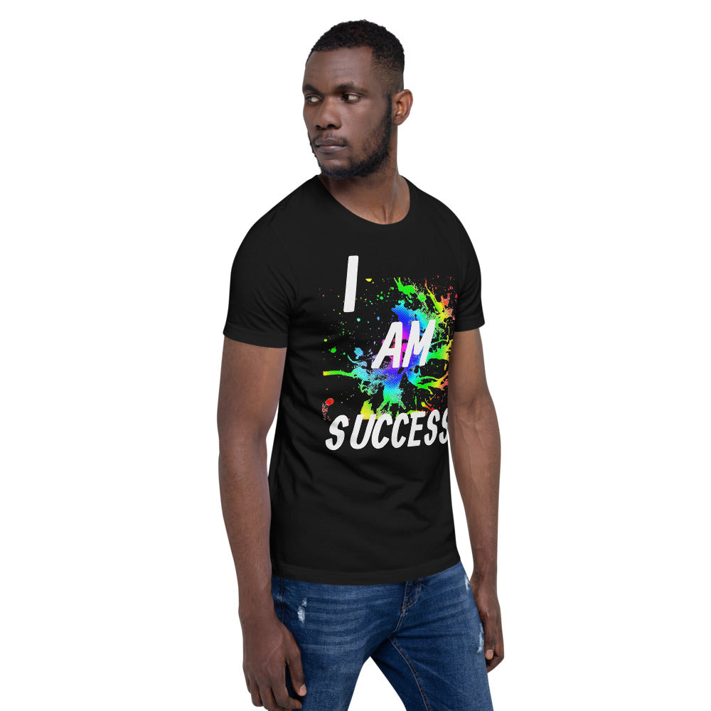 Motivational T-Shirt " I AM SUCCESS" Positive Law of affirmation Short-Sleeve Unisex T-Shirt