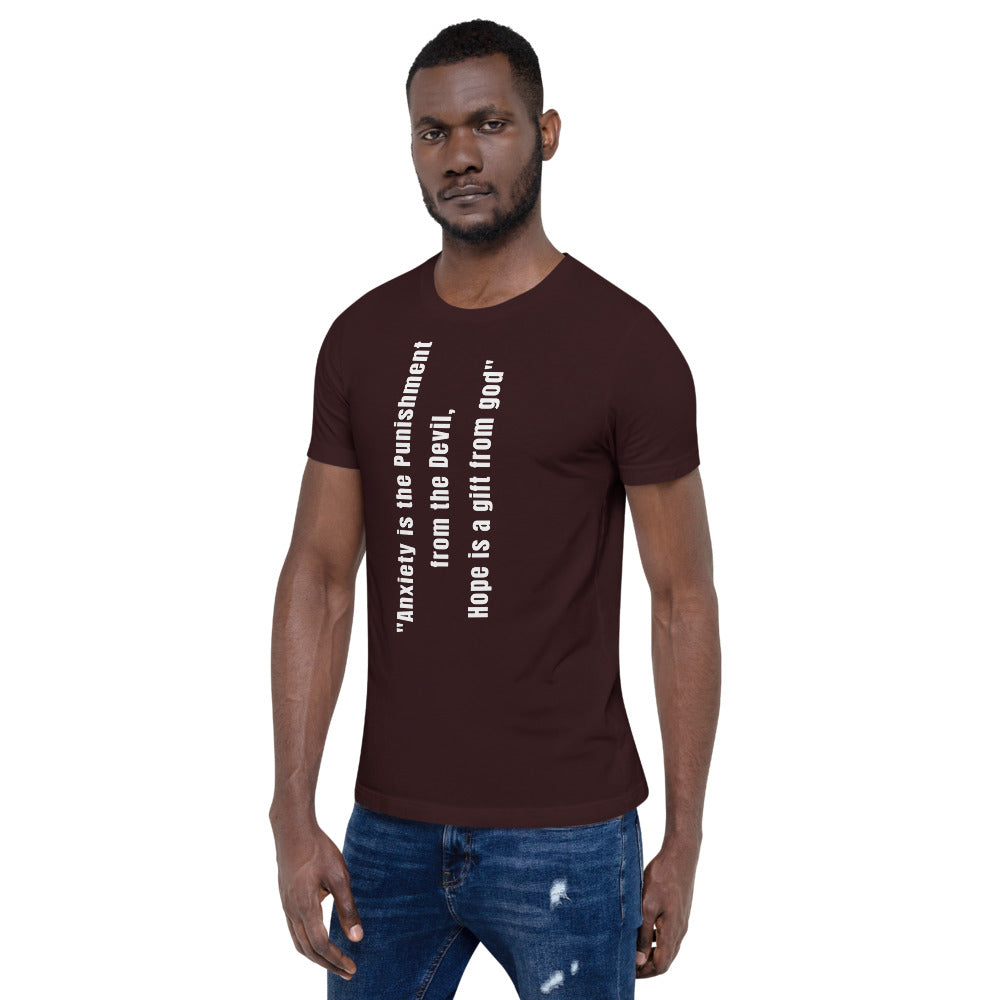 Motivational Unisex T-Shirt "Hope is a gift of God"   Short-Sleeve Unisex T-Shirt