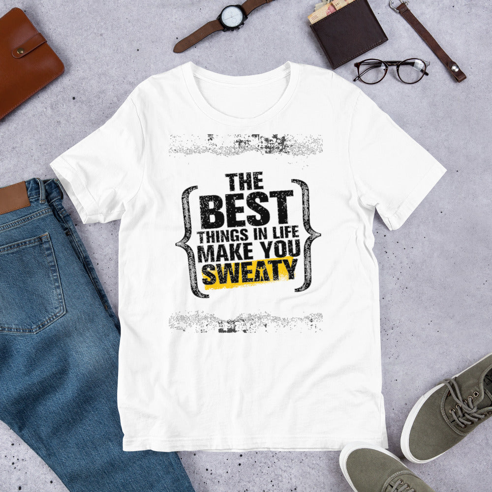 Motivational T-Shirt "THE BEST THING IN LIFE"  Positive Inspiring Short-Sleeve Unisex T-Shirt