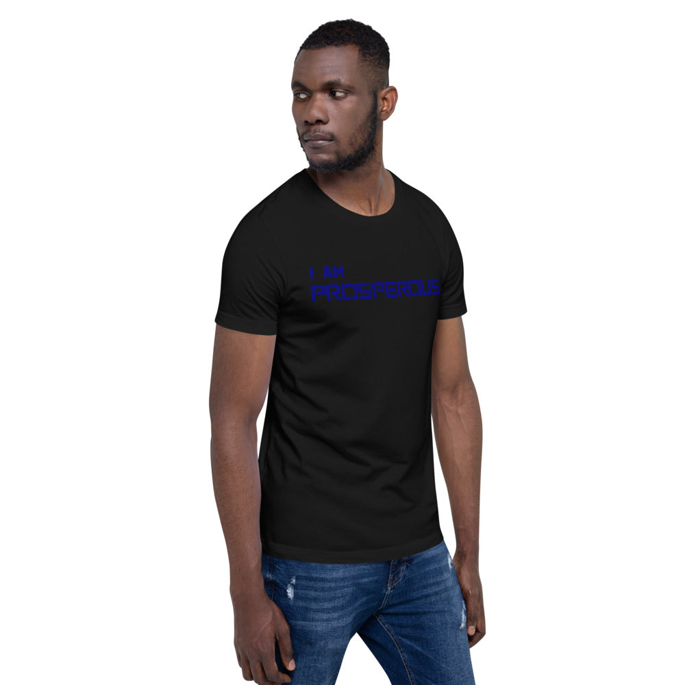 Motivational Unisex T-Shirt "I AM PROSPEROUS" Law of Attraction Short-Sleeve T-Shirt