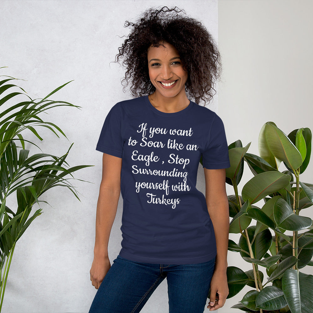 Motivational  T-Shirt "SOAR LIKE AN EAGLE" Law of Affirmation Short-Sleeve Unisex T-Shirt