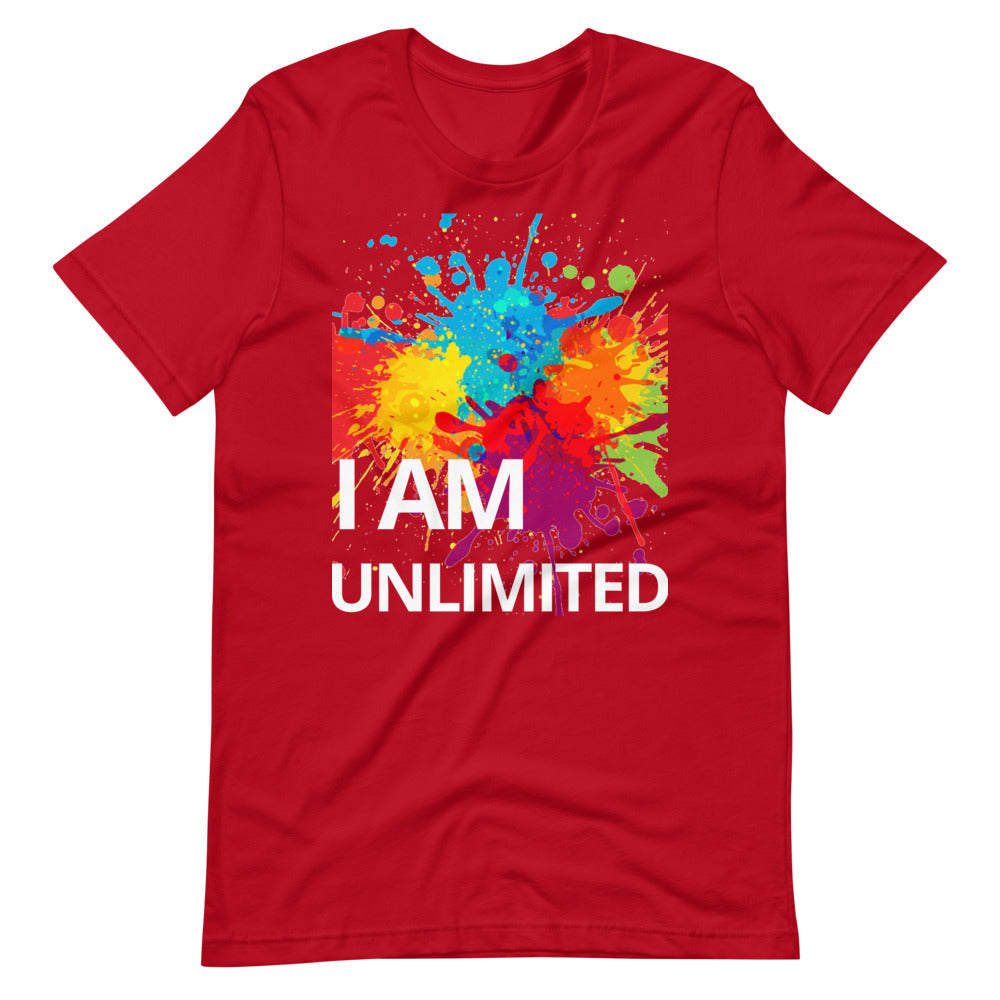 Motivational T-Shirt " I AM UNLIMITED" Law of Affirmation Short Sleeve Unisex T-Shirt