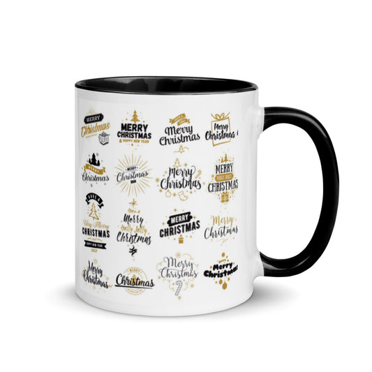 Christmas Gift Mug customized Ceramic Coffee Mug with Color Inside