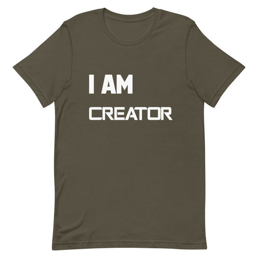 Motivational T-Shirt " I AM CREATOR"  Law of Affirmation Short-Sleeve Unisex T-Shirt