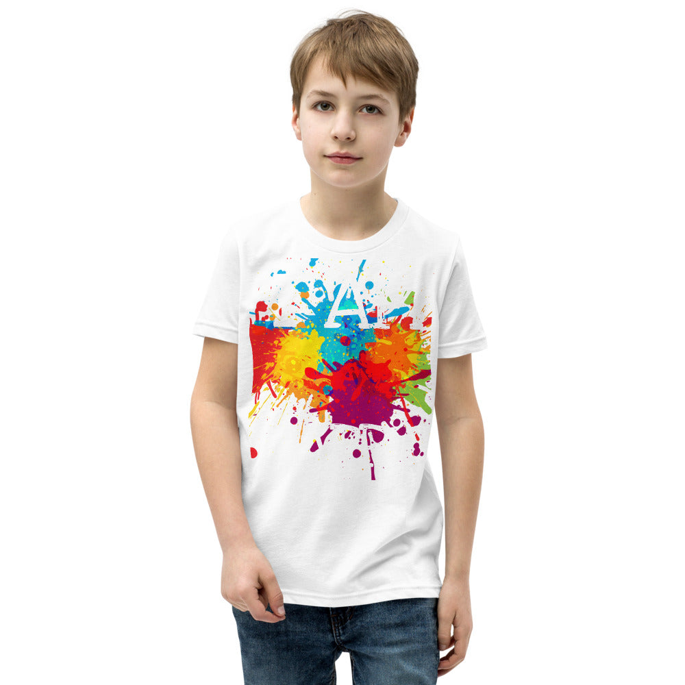 Youth T-Shirt " I AM HAPPY" Positive Motivational & Inspiring Youth Short Sleeve T-Shirt