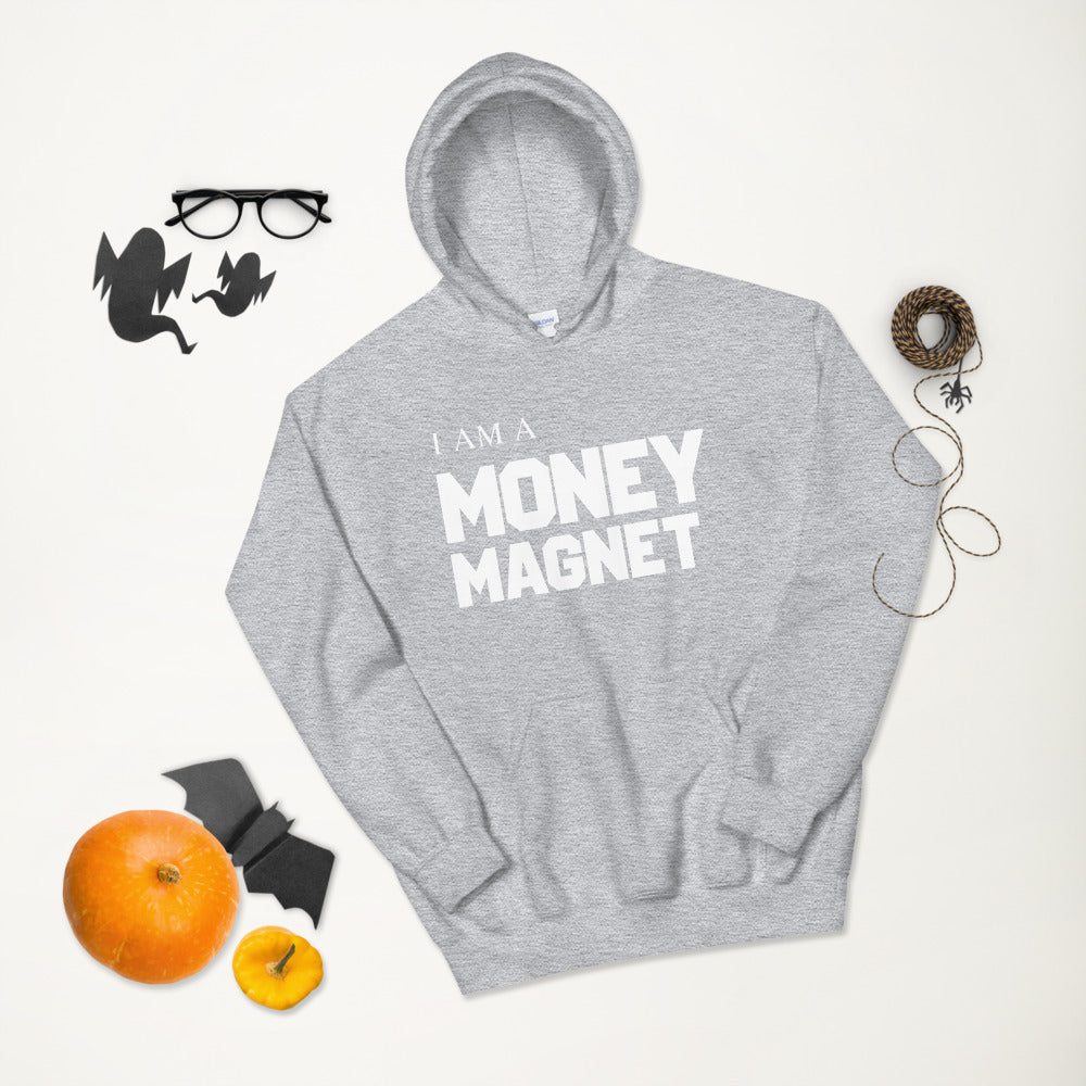 Motivational Hoodie "I AM MONEY MAGNET"  Inspiring law of Affirmation Unisex Hoodie