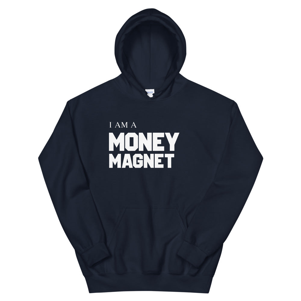 Motivational Hoodie "I AM MONEY MAGNET"  Inspiring law of Affirmation Unisex Hoodie