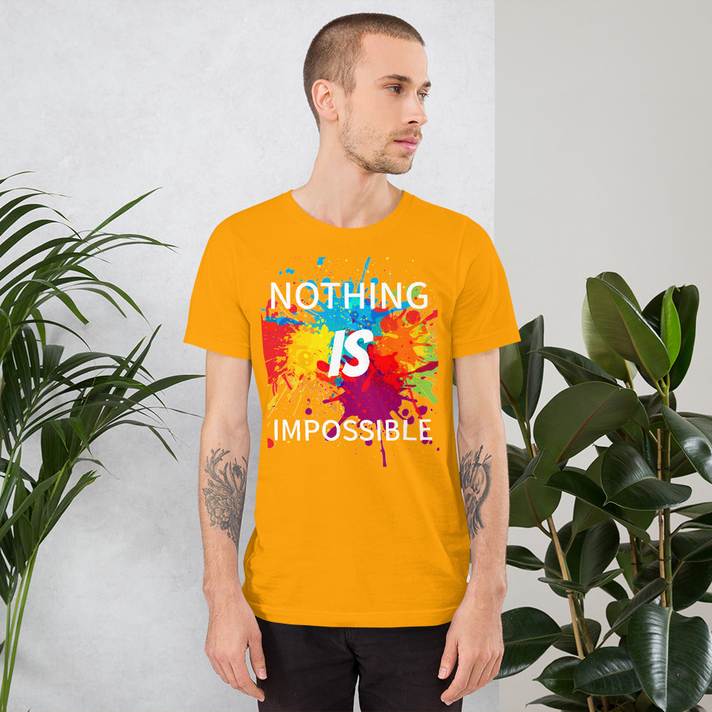 Motivational T-Shirt "NOTHING IS IMPOSSIBLE" Law of Affirmation  Unisex T-Shirt