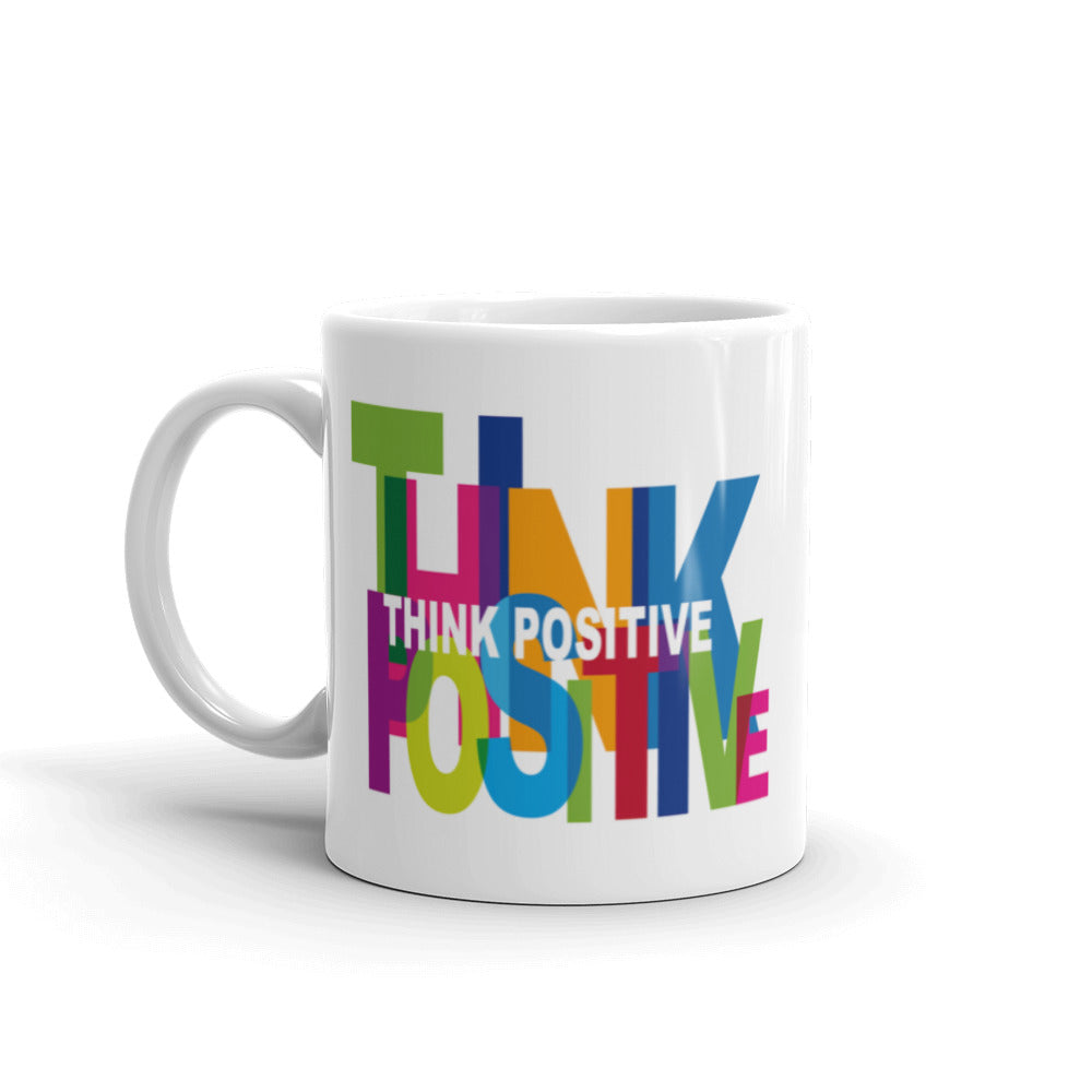 Motivational  Mug "Think Positive" - Positive Law of Affirmation Coffee Mug