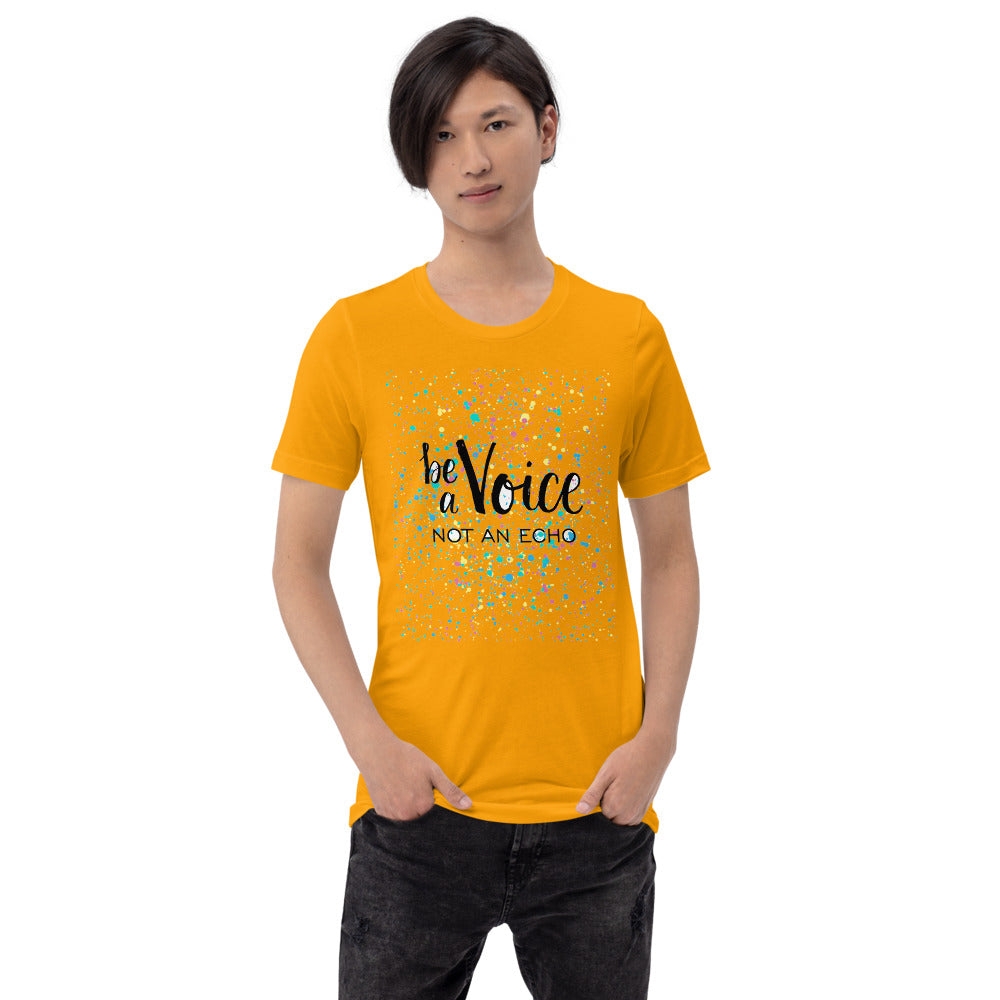 Motivational T-Shirt "Be A voice Not an Echo" Law of Affirmation  Unisex T-Shirt