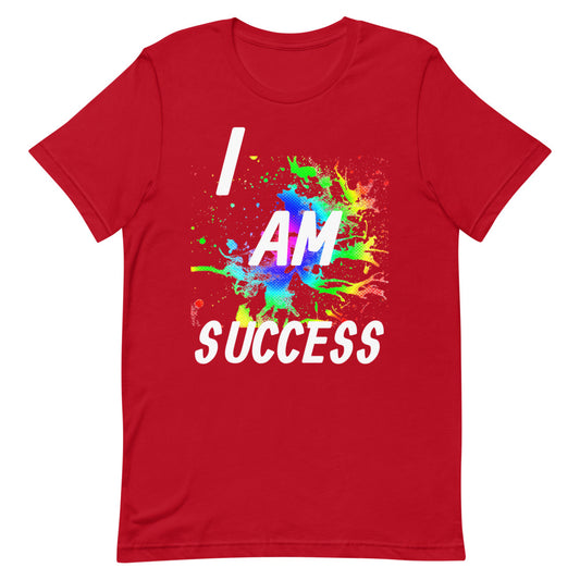 Motivational T-Shirt " I AM SUCCESS" Positive Law of affirmation Short-Sleeve Unisex T-Shirt