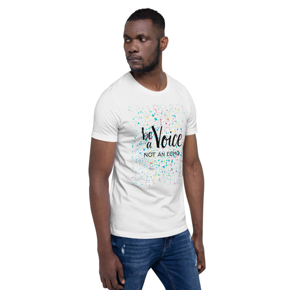 Motivational T-Shirt "Be A voice Not an Echo" Law of Affirmation  Unisex T-Shirt