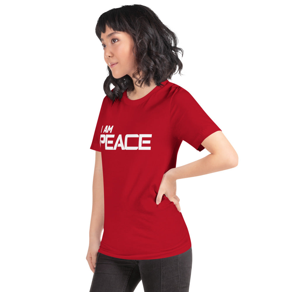 Motivational Unisex T-Shirt "I AM PEACE"  law of Attraction Short-Sleeve Unisex T-Shirt