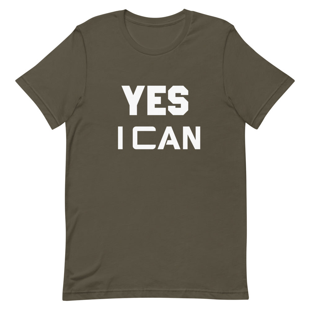 Motivational T-Shirt "YES I CAN" Inspiring Law of Attraction Short-Sleeve Unisex  T-Shirt