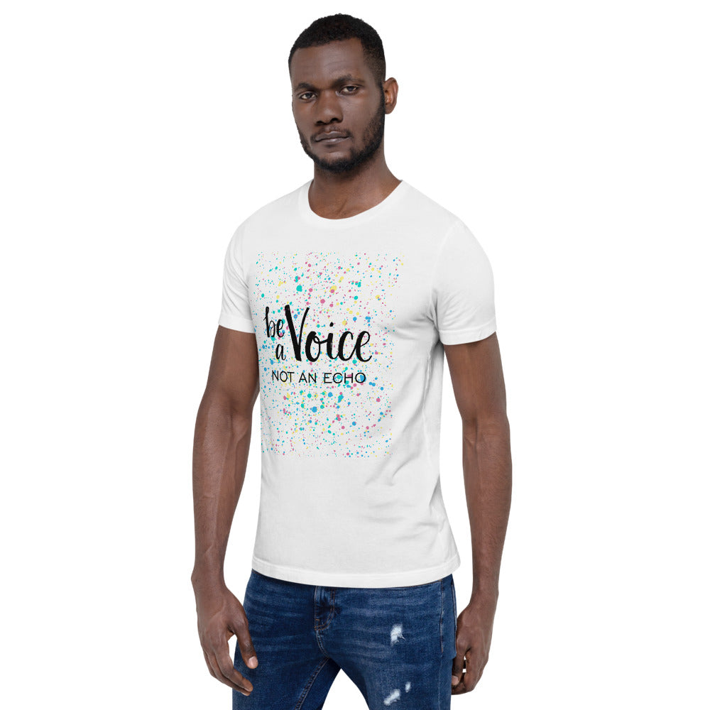 Motivational T-Shirt "Be A voice Not an Echo" Law of Affirmation  Unisex T-Shirt