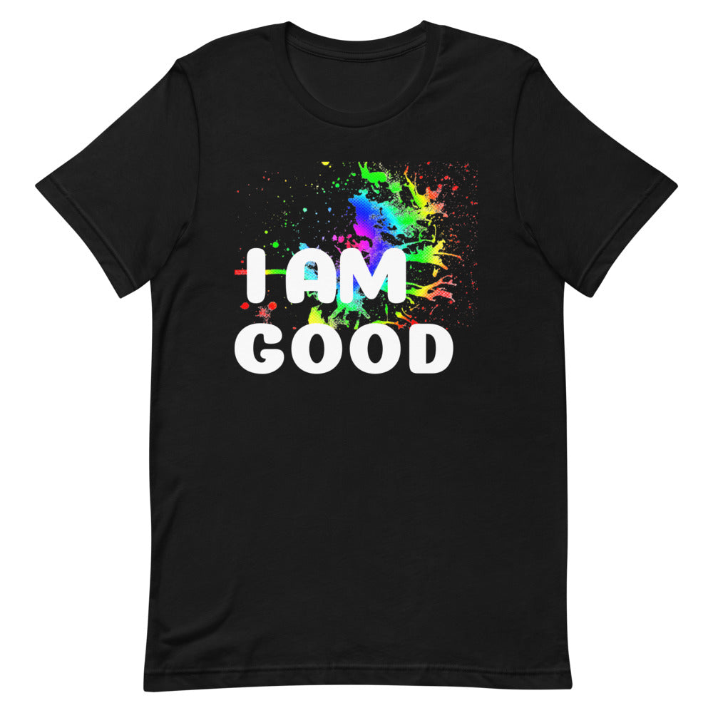 Motivational Unisex T-Shirt "I AM GOOD" Law of Attraction Short-Sleeve Unisex T-Shirt