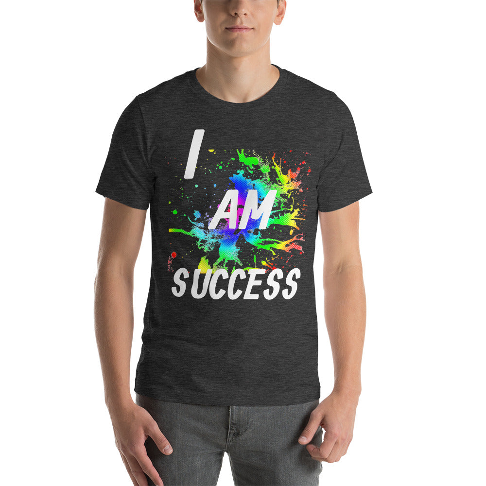 Motivational T-Shirt " I AM SUCCESS" Positive Law of affirmation Short-Sleeve Unisex T-Shirt