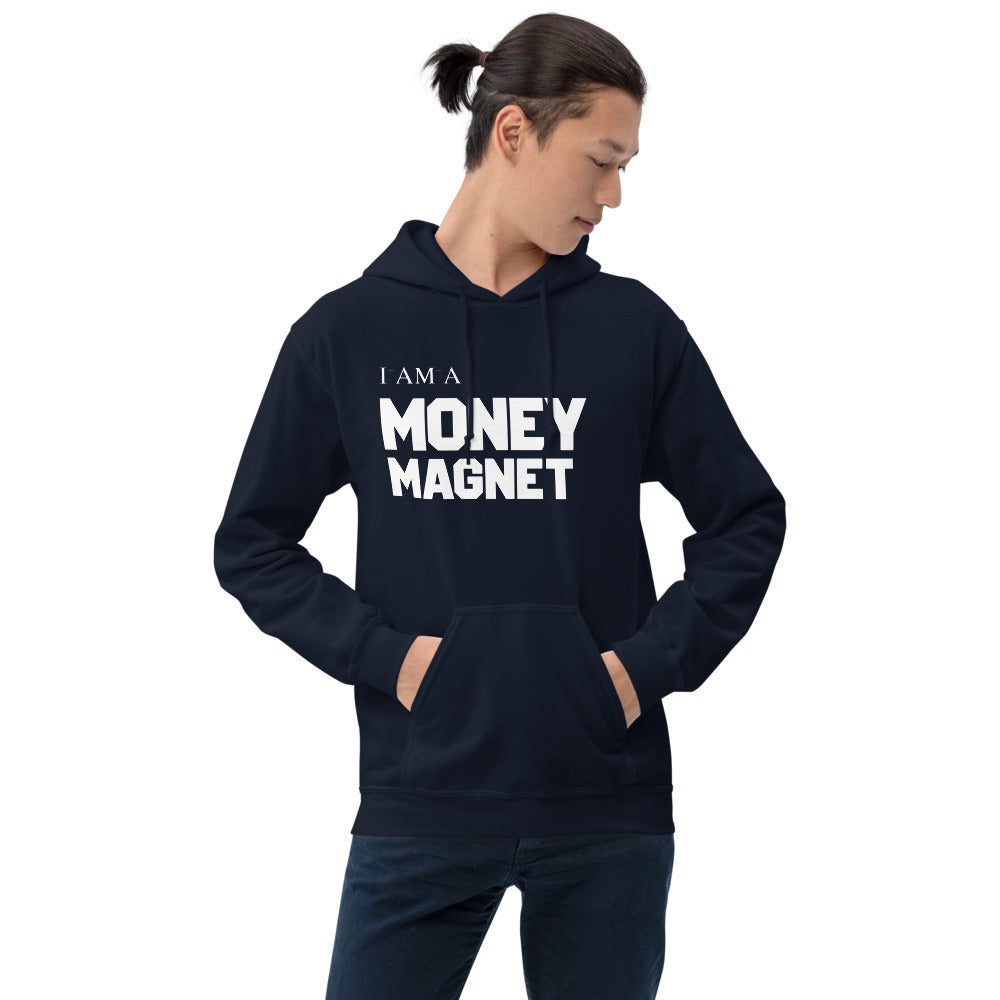 Motivational Hoodie "I AM MONEY MAGNET"  Inspiring law of Affirmation Unisex Hoodie