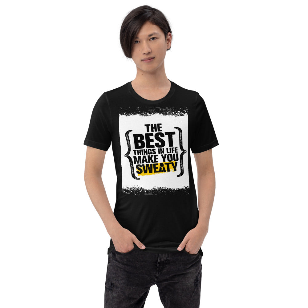 Motivational T-Shirt "THE BEST THING IN LIFE"  Positive Inspiring Short-Sleeve Unisex T-Shirt