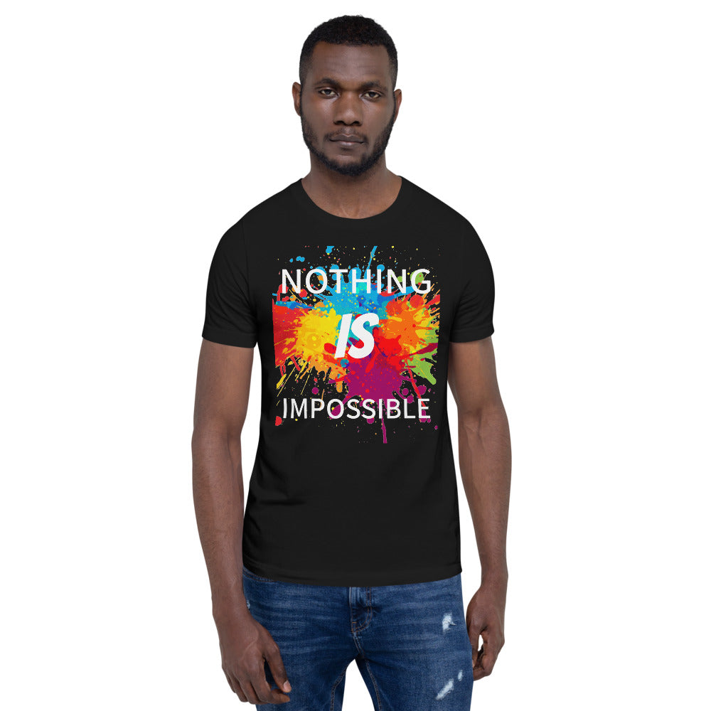 Motivational T-Shirt "NOTHING IS IMPOSSIBLE" Law of Affirmation  Unisex T-Shirt