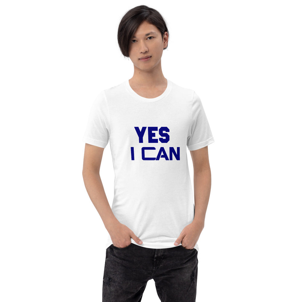 Motivational T-Shirt "YES I CAN" Inspiring Law of Attraction Short-Sleeve Unisex  T-Shirt