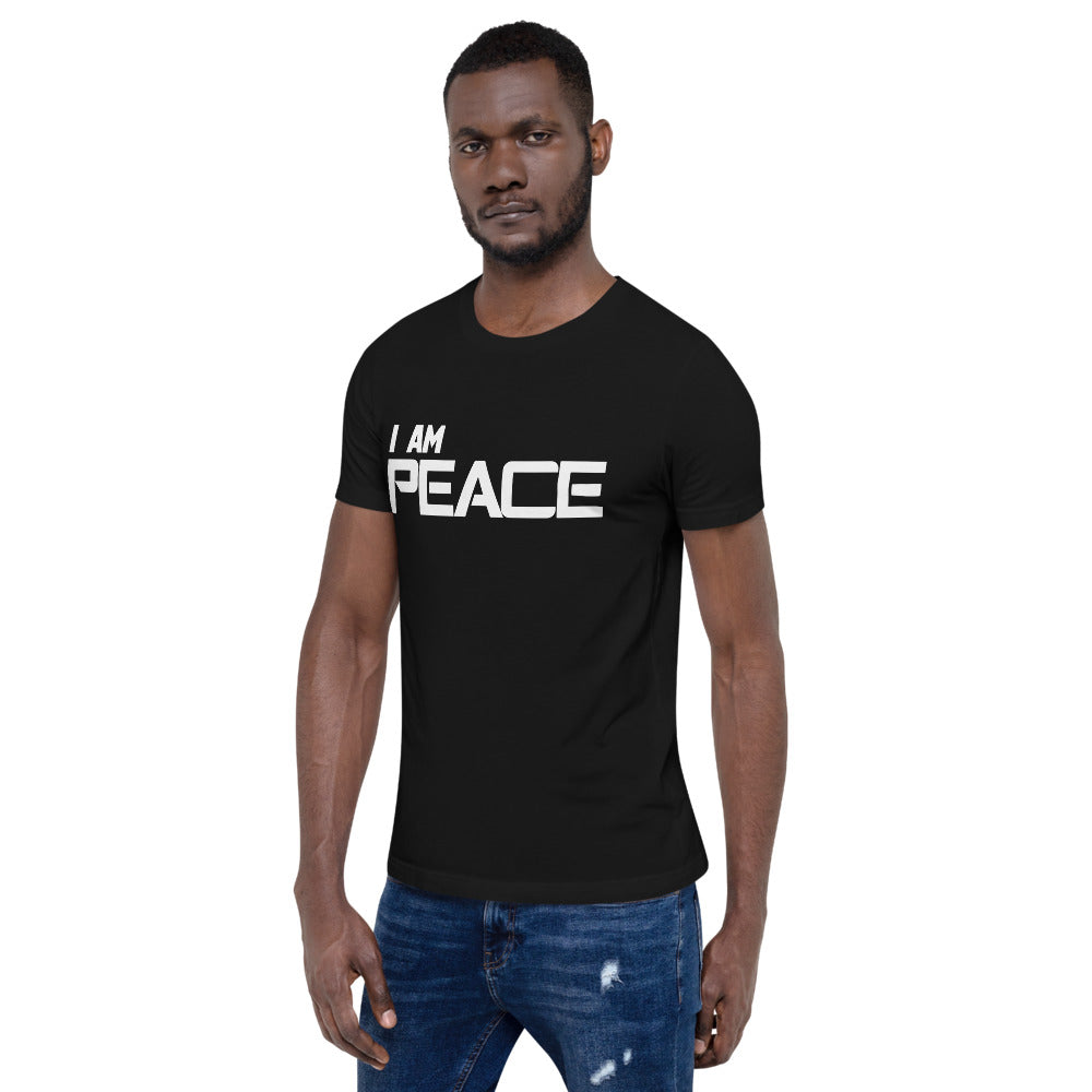 Motivational Unisex T-Shirt "I AM PEACE"  law of Attraction Short-Sleeve Unisex T-Shirt