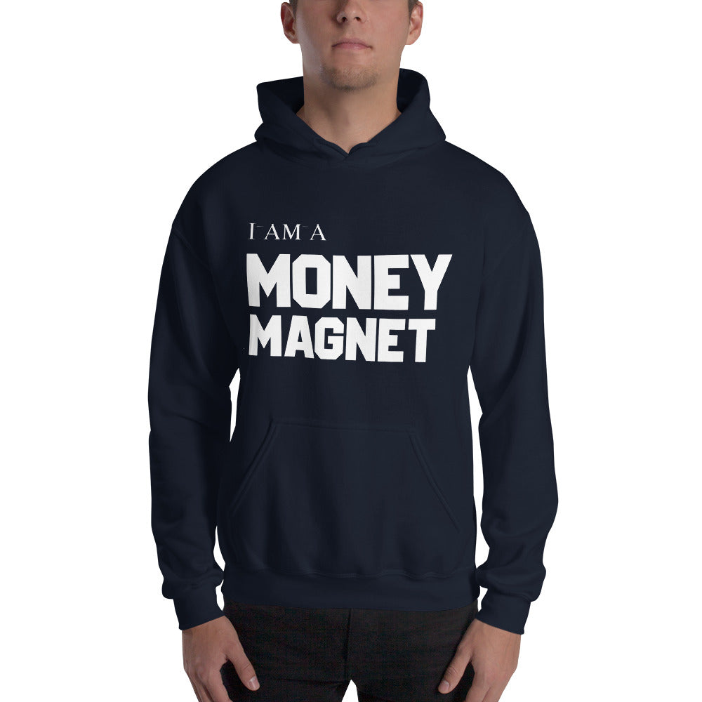 Motivational Hoodie "I AM MONEY MAGNET"  Inspiring law of Affirmation Unisex Hoodie