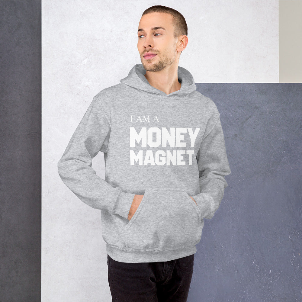 Motivational Hoodie "I AM MONEY MAGNET"  Inspiring law of Affirmation Unisex Hoodie