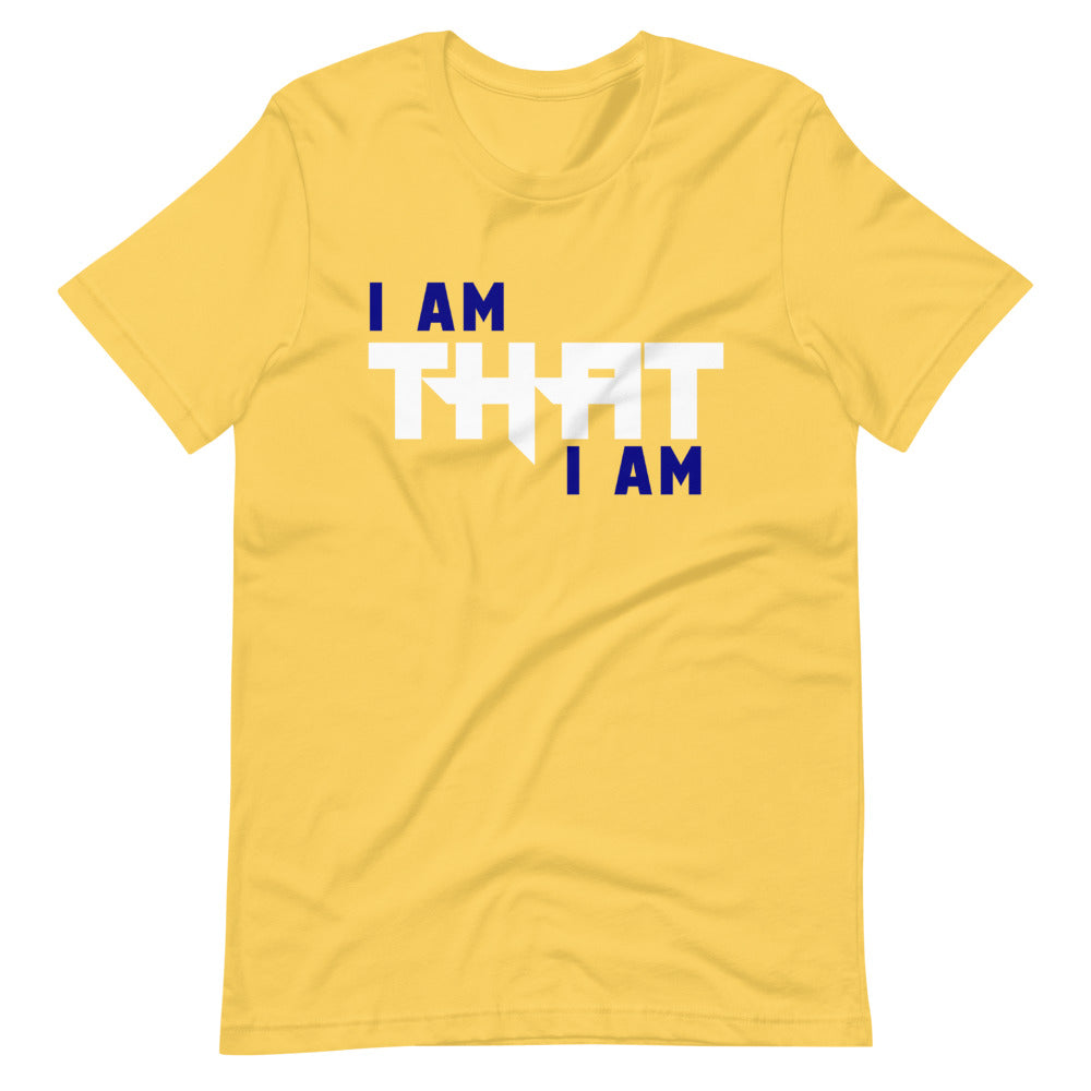 Motivational Unisex T-Shirt  "I AM THAT I AM" Law of Attraction Short-Sleeve Unisex T-Shirt