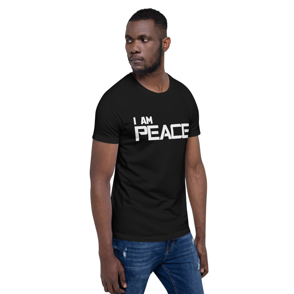 Motivational Unisex T-Shirt "I AM PEACE"  law of Attraction Short-Sleeve Unisex T-Shirt